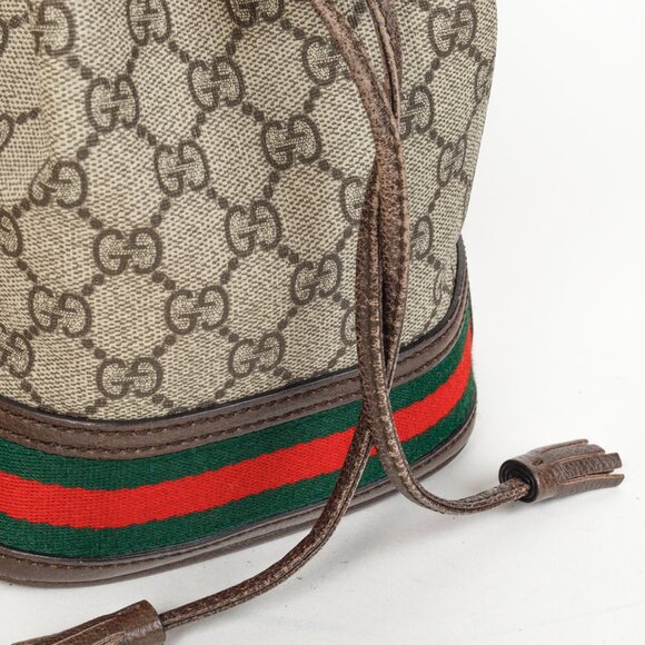 Gucci Ophidia Brown GG Supreme Mini Bucket Bag - Picture 10 of 15